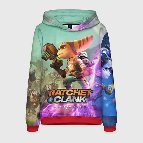 Мужская толстовка Ratchet & Clank: Rift Apart / 3D-Красный – фото 1