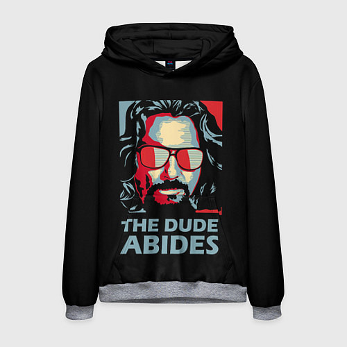 Мужская толстовка The Dude Abides Лебовски / 3D-Меланж – фото 1