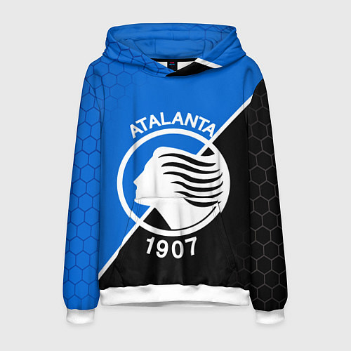 Мужская толстовка FC ATALANTA ФК АТАЛАНТА / 3D-Белый – фото 1