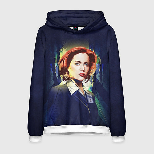 Мужская толстовка Dana Scully / 3D-Белый – фото 1