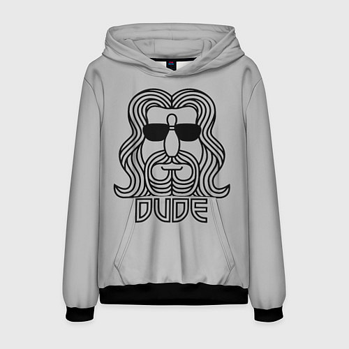 Мужская толстовка DUDE / 3D-Черный – фото 1