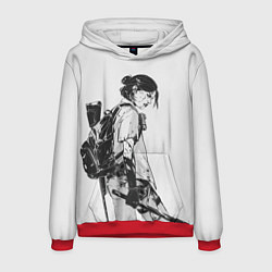 Толстовка-худи мужская BW Elly, цвет: 3D-красный