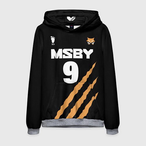 Мужская толстовка 9 MSBY BLACK JACKALS / 3D-Меланж – фото 1