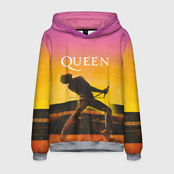 Толстовка-худи мужская Queen Freddie Mercury Z, цвет: 3D-меланж
