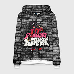 Толстовка-худи мужская Friday Night Funkin A G O T I, цвет: 3D-белый