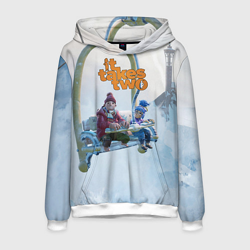 Мужская толстовка It Takes Two Коди и Мэй / 3D-Белый – фото 1