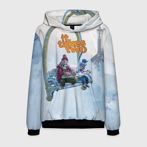 Мужская толстовка It Takes Two Коди и Мэй / 3D-Черный – фото 1