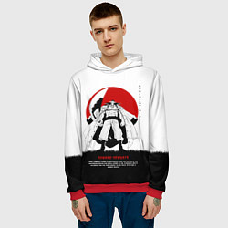 Толстовка-худи мужская Эдвард Ньюгейт One Piece Большой куш, цвет: 3D-красный — фото 2