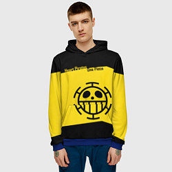 Толстовка-худи мужская Пираты Сердца One Piece, цвет: 3D-синий — фото 2