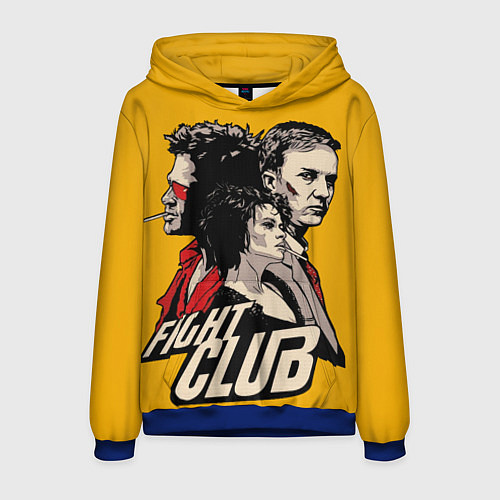 Мужская толстовка Бойцовский Клуб Три личности / 3D-Синий – фото 1