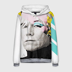 Толстовка-худи мужская Энди Уорхол Andy Warhol, цвет: 3D-меланж