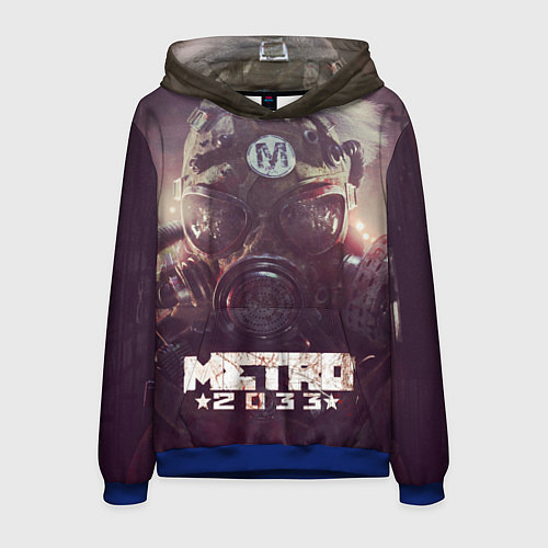 Мужская толстовка MERTO 2033 ПРОТИВОГАЗ / 3D-Синий – фото 1