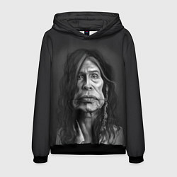 Толстовка-худи мужская Steven Tyler AEROSMITH Z, цвет: 3D-черный