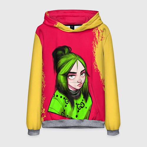 Мужская толстовка BILLIE EILISH БИЛЛИ АЙЛИШ Z / 3D-Меланж – фото 1