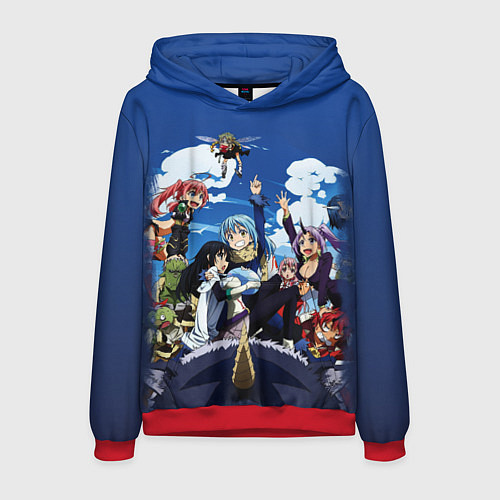 Мужская толстовка Мое перерождение в слизь / 3D-Красный – фото 1