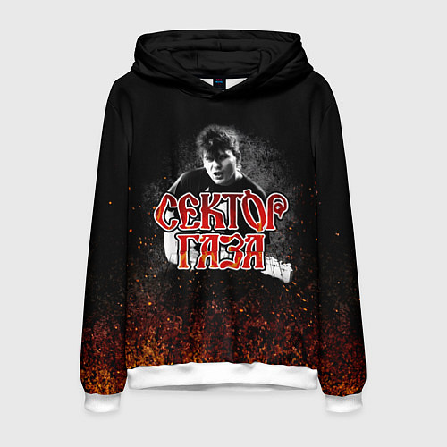Мужская толстовка Сектор Газа Юра ХОЙ / 3D-Белый – фото 1