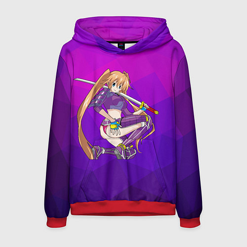 Мужская толстовка Аниме девушка 18 / 3D-Красный – фото 1