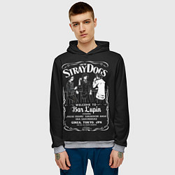 Толстовка-худи мужская Бродячие псы Дазай ОСаму, цвет: 3D-меланж — фото 2