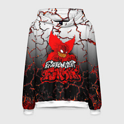 Толстовка-худи мужская Friday Night Funkin Tricky One, цвет: 3D-белый