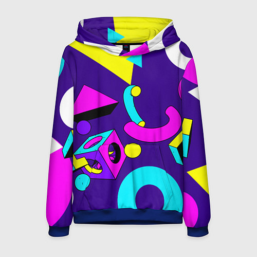 Мужская толстовка Геометрические фигуры / 3D-Синий – фото 1