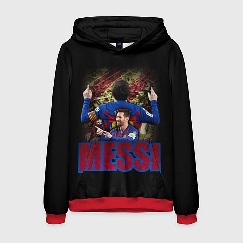 Мужская толстовка МЕССИ MESSI / 3D-Красный – фото 1