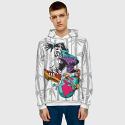 Толстовка-худи мужская HiFi Panda, цвет: 3D-белый — фото 2