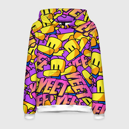 Мужская толстовка ROBLOX РОБЛОКС YEET / 3D-Белый – фото 1