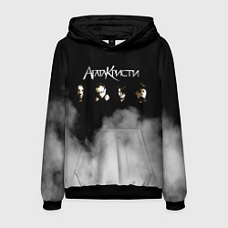 Толстовка-худи мужская Агата Кристи группа, цвет: 3D-черный
