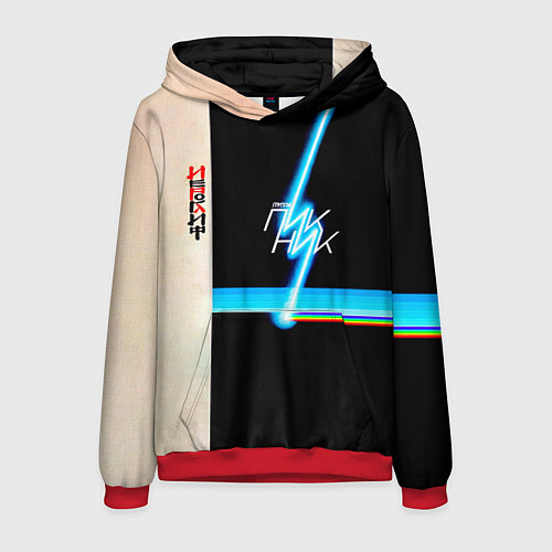 Мужская толстовка ИЕРОГЛИФ группа Пикник / 3D-Красный – фото 1