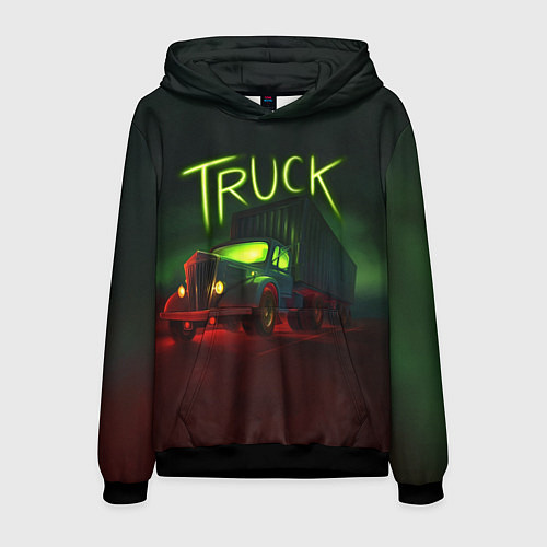 Мужская толстовка Truck neon / 3D-Черный – фото 1