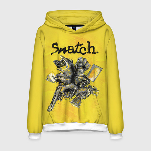 Мужская толстовка Snatch: Art / 3D-Белый – фото 1