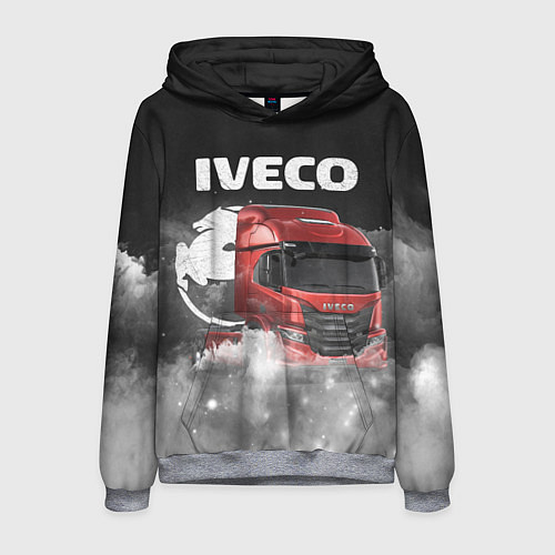 Мужская толстовка Iveco truck / 3D-Меланж – фото 1