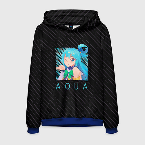 Мужская толстовка Аква Aqua Коносуба KonoSuba / 3D-Синий – фото 1