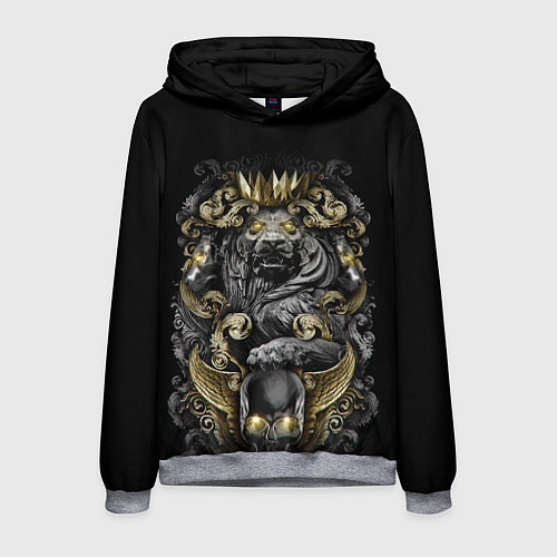 Мужская толстовка Золотой лев / 3D-Меланж – фото 1