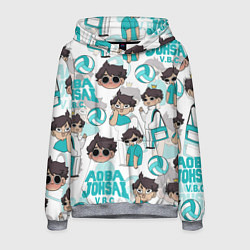 Толстовка-худи мужская ТООРУ ОЙКАВА OIKAWA TORU, цвет: 3D-меланж