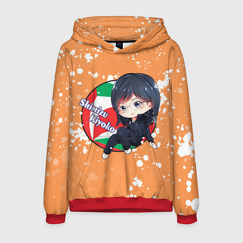 Мужская толстовка Shimizu Kiyoko Haikyu Волейбол Z / 3D-Красный – фото 1