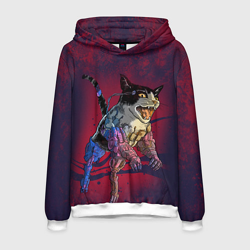 Мужская толстовка CYBERCAT КИБЕРКОТ Z / 3D-Белый – фото 1