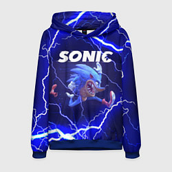 Толстовка-худи мужская SONIC СОНИК Z, цвет: 3D-синий