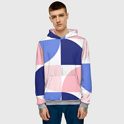 Толстовка-худи мужская Узоры, цвет: 3D-меланж — фото 2