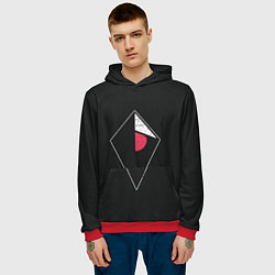 Толстовка-худи мужская Атлас, цвет: 3D-красный — фото 2