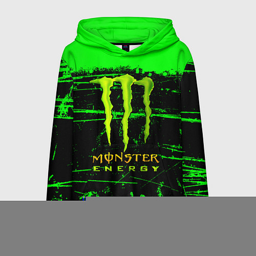 Мужская толстовка MONSTER ENERGY NEON LOGO / 3D-Меланж – фото 1