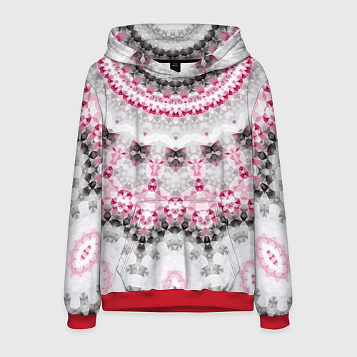 Мужская толстовка Абстрактный современный фон / 3D-Красный – фото 1