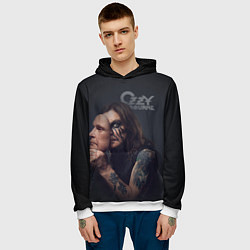 Толстовка-худи мужская Ozzy Osbourne, цвет: 3D-белый — фото 2