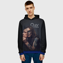 Толстовка-худи мужская Ozzy Osbourne, цвет: 3D-синий — фото 2