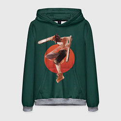 Толстовка-худи мужская Дэндзи в прыжке, цвет: 3D-меланж