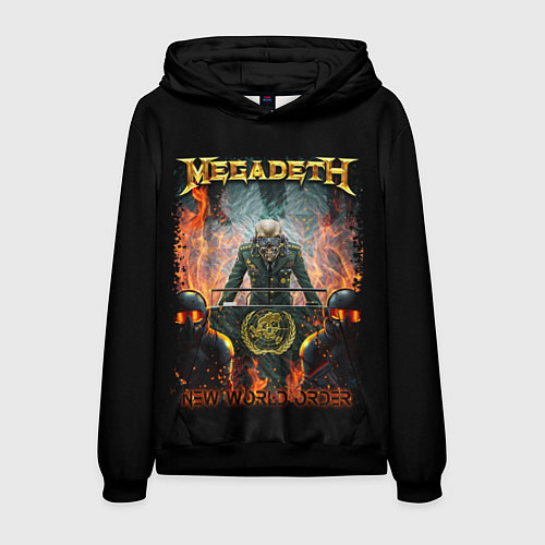 Мужская толстовка Megadeth / 3D-Черный – фото 1