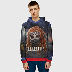 Толстовка-худи мужская S T A L K E R С Т А Л К Е Р 2 Z, цвет: 3D-красный — фото 2