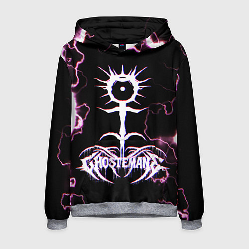 Мужская толстовка GHOSTEMANE МОЛНИЯ / 3D-Меланж – фото 1