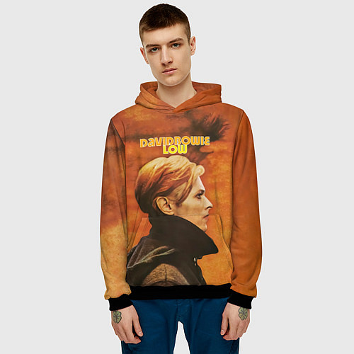 Мужская толстовка Low - David Bowie / 3D-Черный – фото 3
