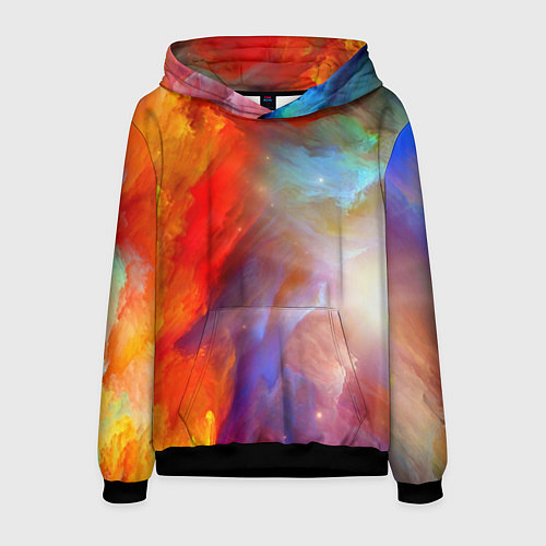 Мужская толстовка Сине-желтое небо / 3D-Черный – фото 1